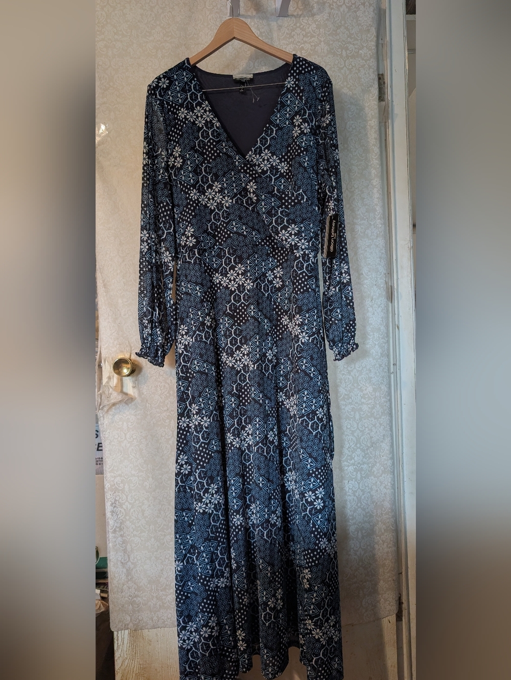 Allison‎ Brittney NWT Faux Wrap Maxi Dress Sz.2X